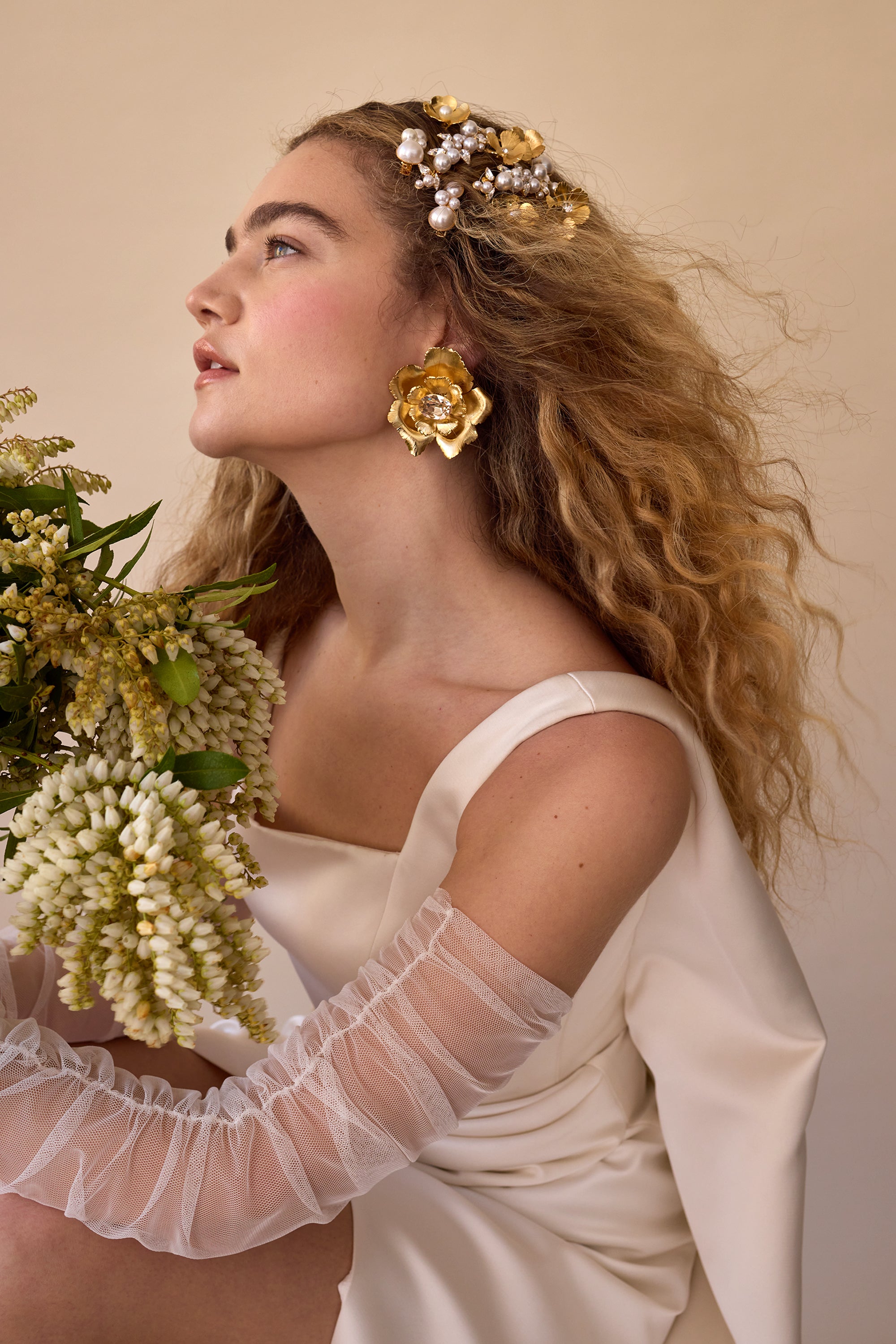 Philippa Pearl Flower Clip Set of 3