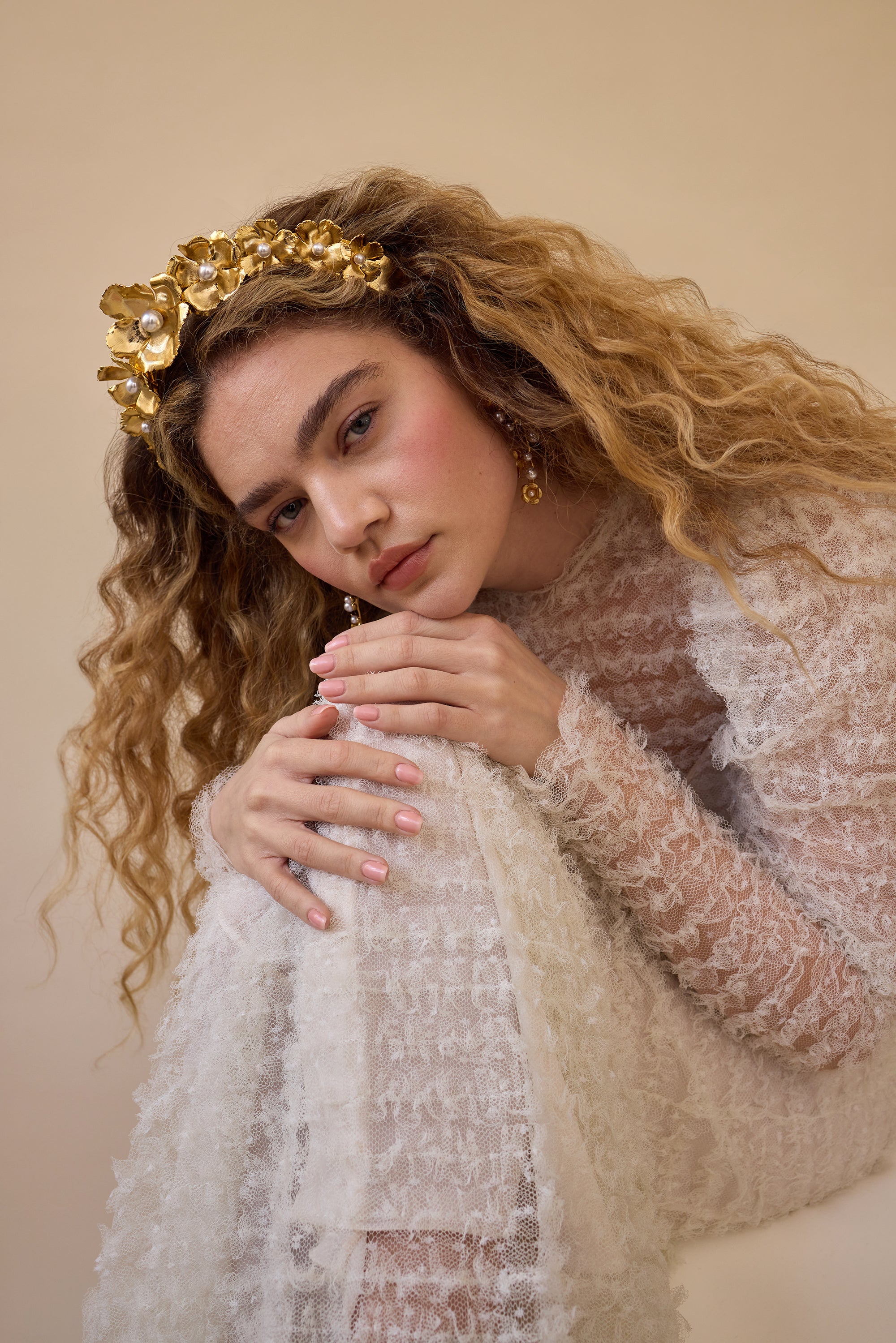 Eden Wide Pearl Crown | LELET NY