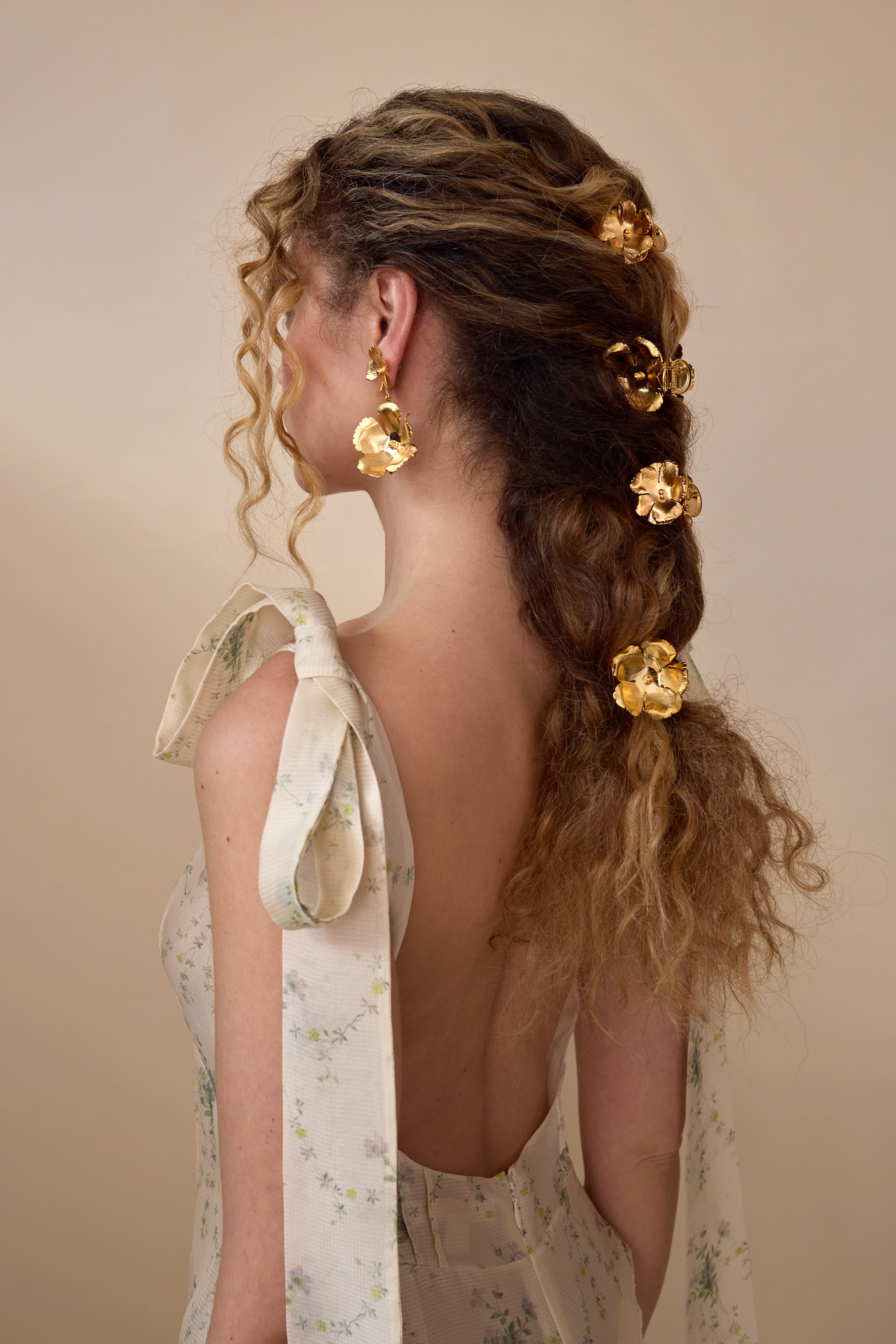 Eden Floral Claw Clip Set of 2 | LELET NY