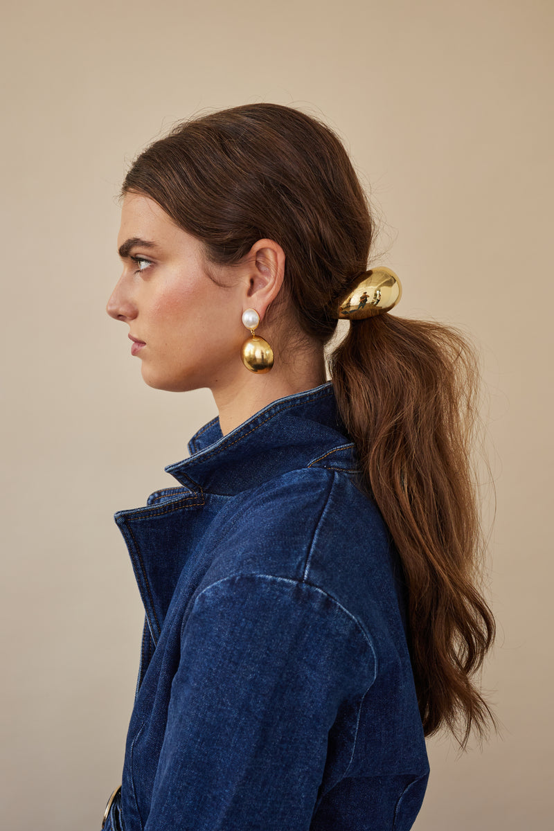 Pearl Dome Earrings