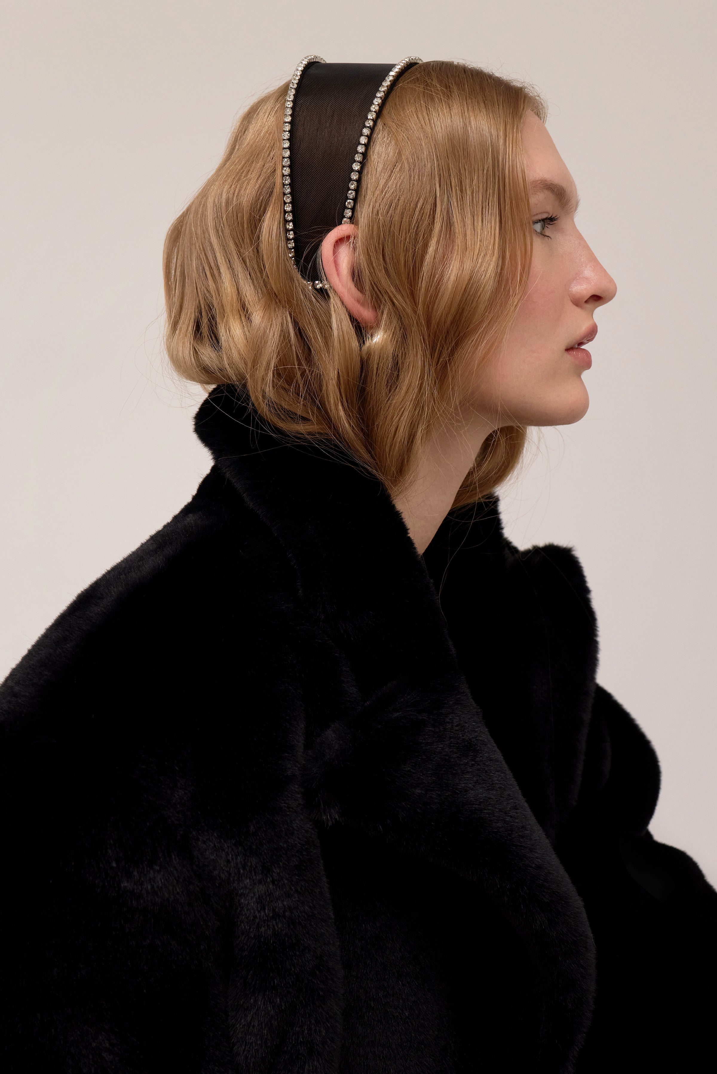 Ella Mesh Crystal Headband | LELET NY