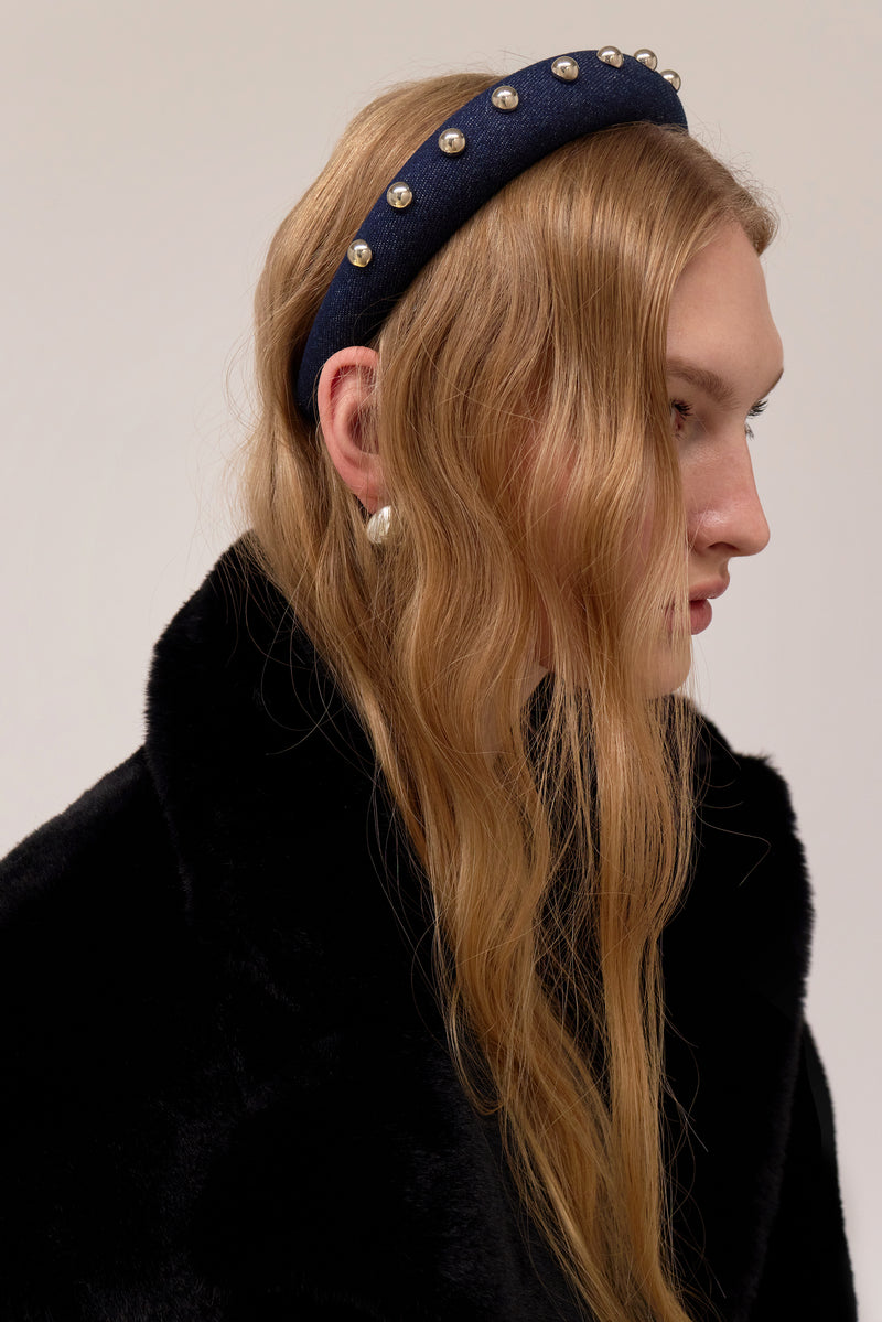 Dakota Denim Studded Headband