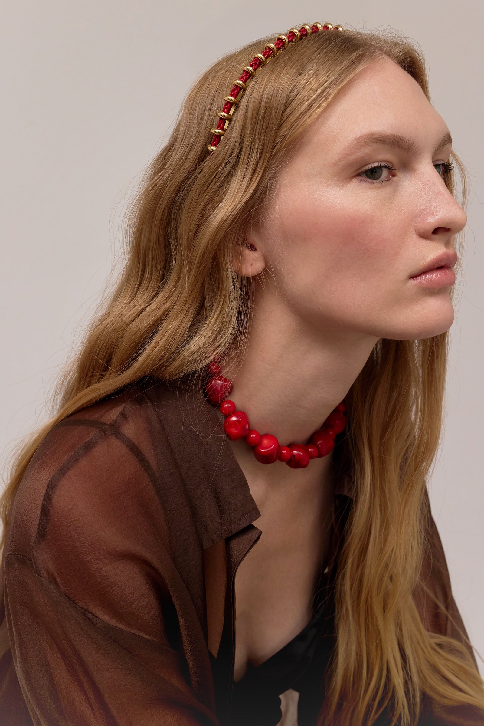  　リーネムンテ　ブレスレット 925 425 Bentley Braided Leather Headband | LELET NY
