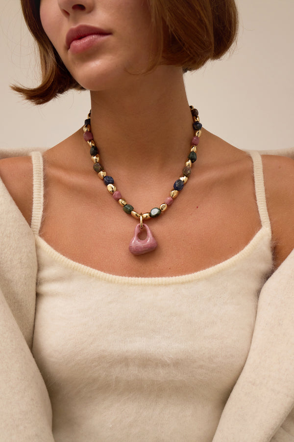 Mara Stone Heart Necklace