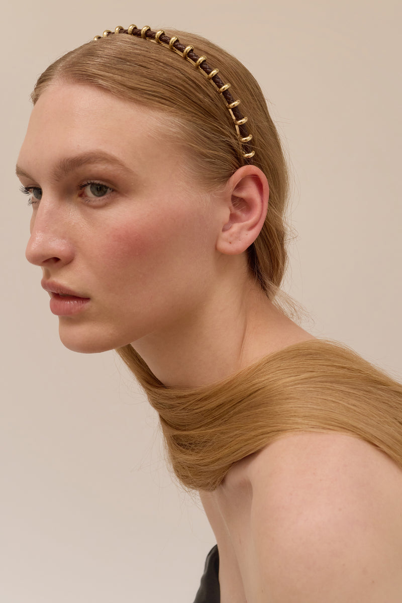 Bentley Braided Leather Headband