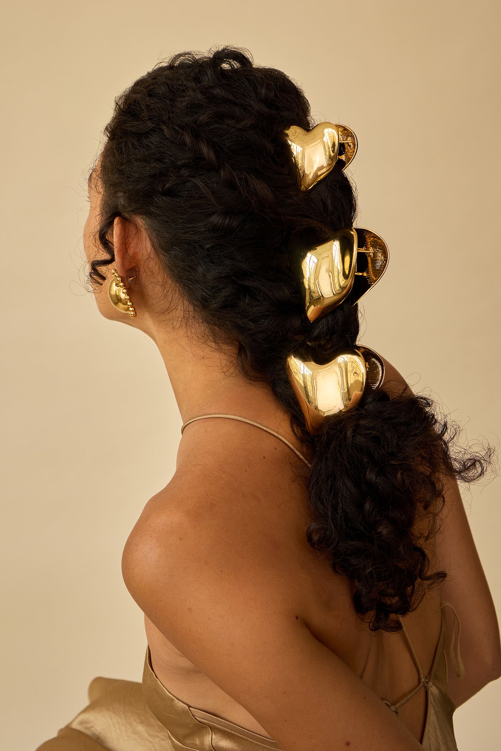 Gigi Heart Metal Mega Claw Clip | LELET NY