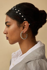 Lucia Ball Chain Hoop Earrings