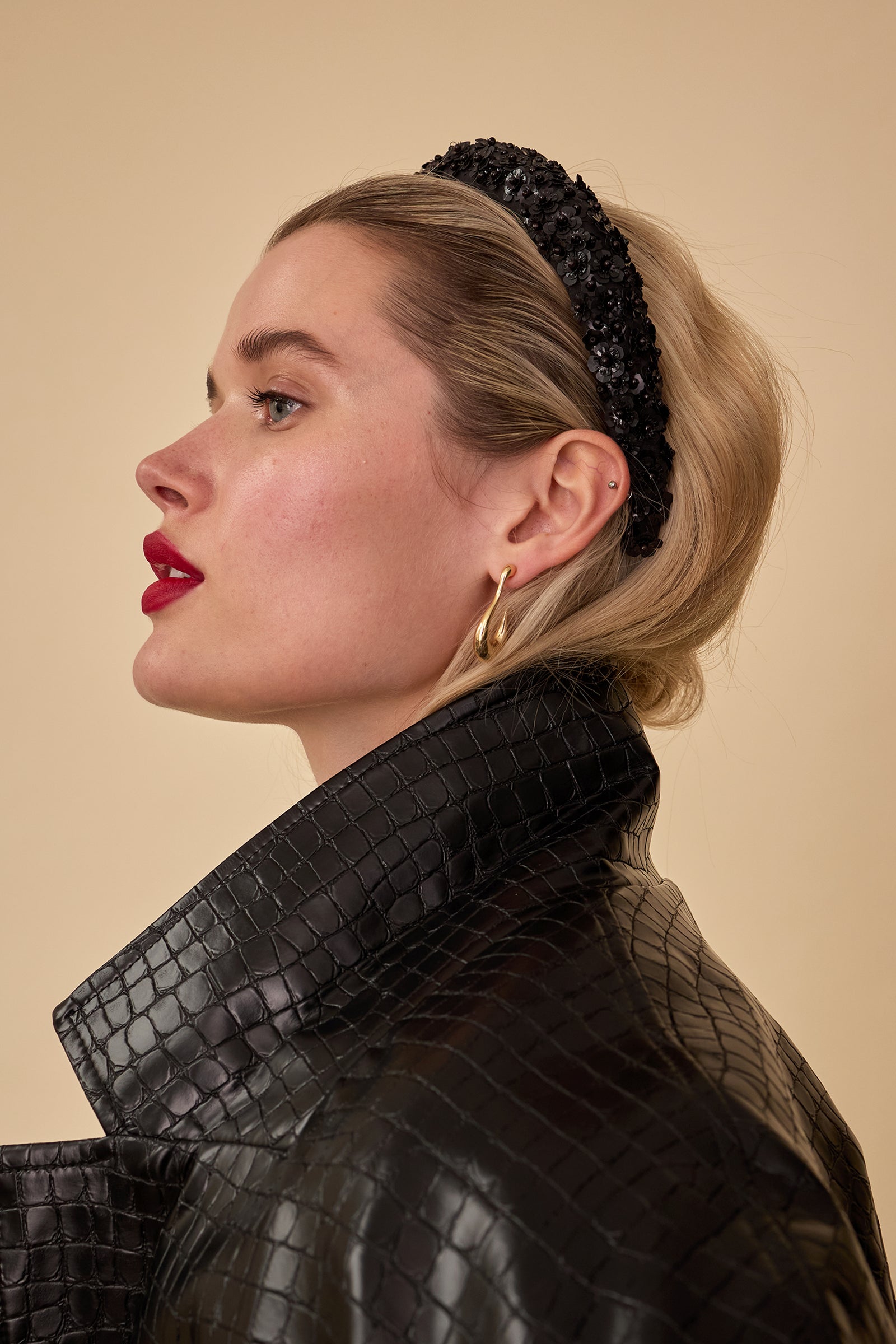 Robyn Floral Applique Headband | LELET NY