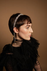 Margaret Crystal Fringe Headband