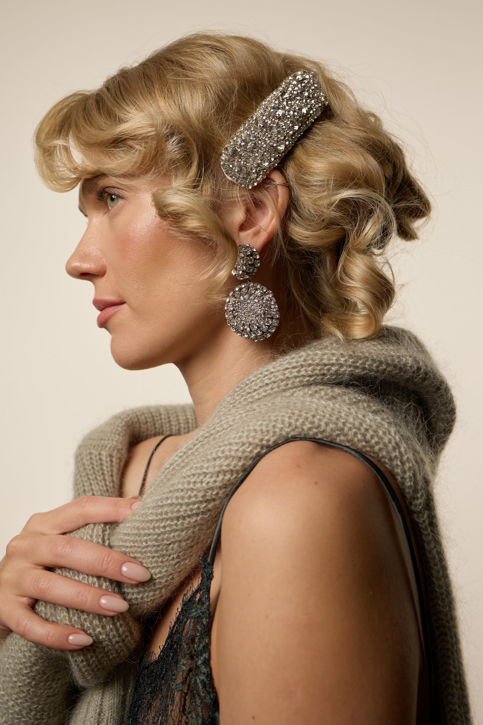 Hannah Crystal Snap Clip Set of 2 | LELET NY