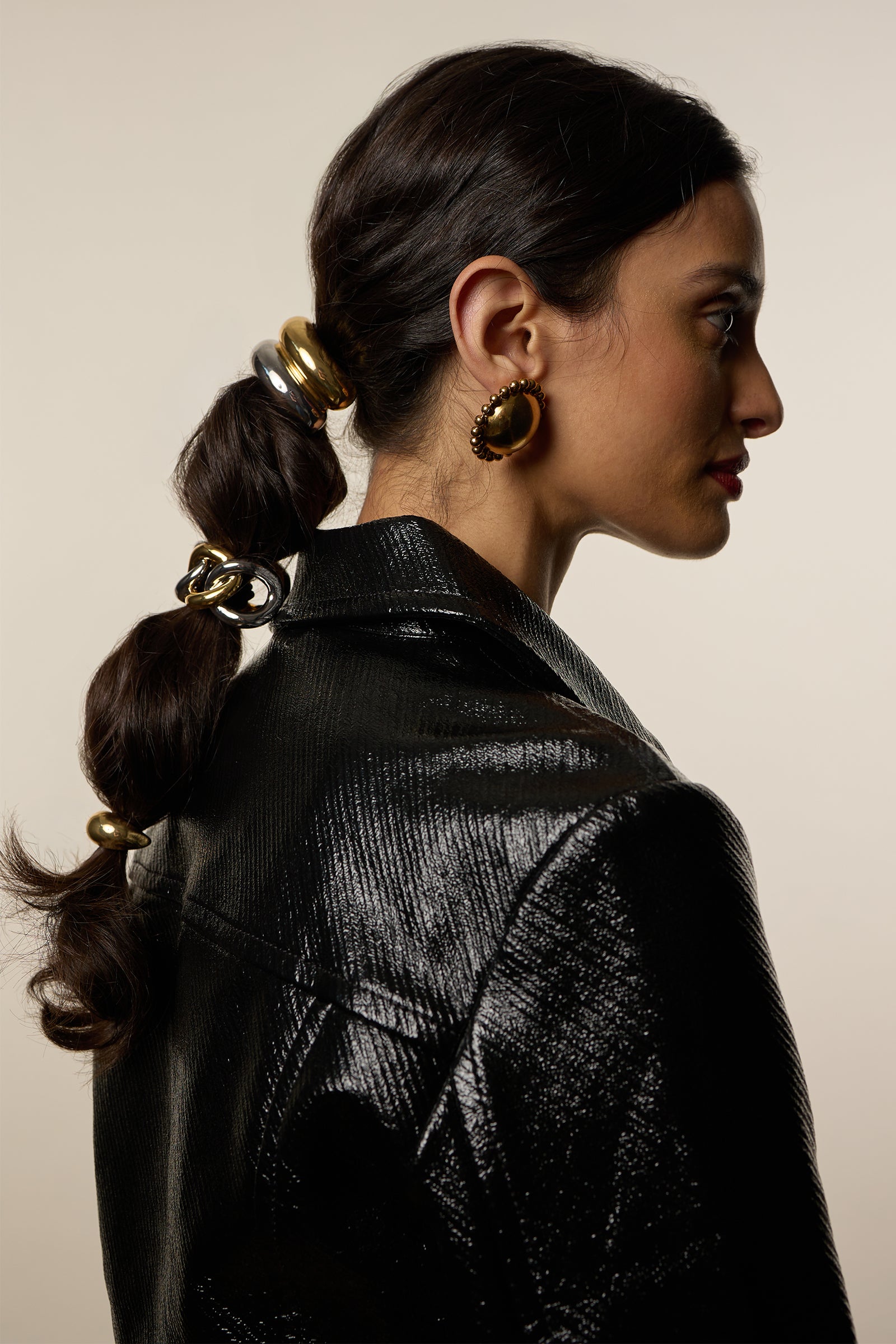 Two Tone Double Arch Pony Cuff | LELET NY