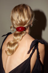 Red Marble Dome Pony Cuff