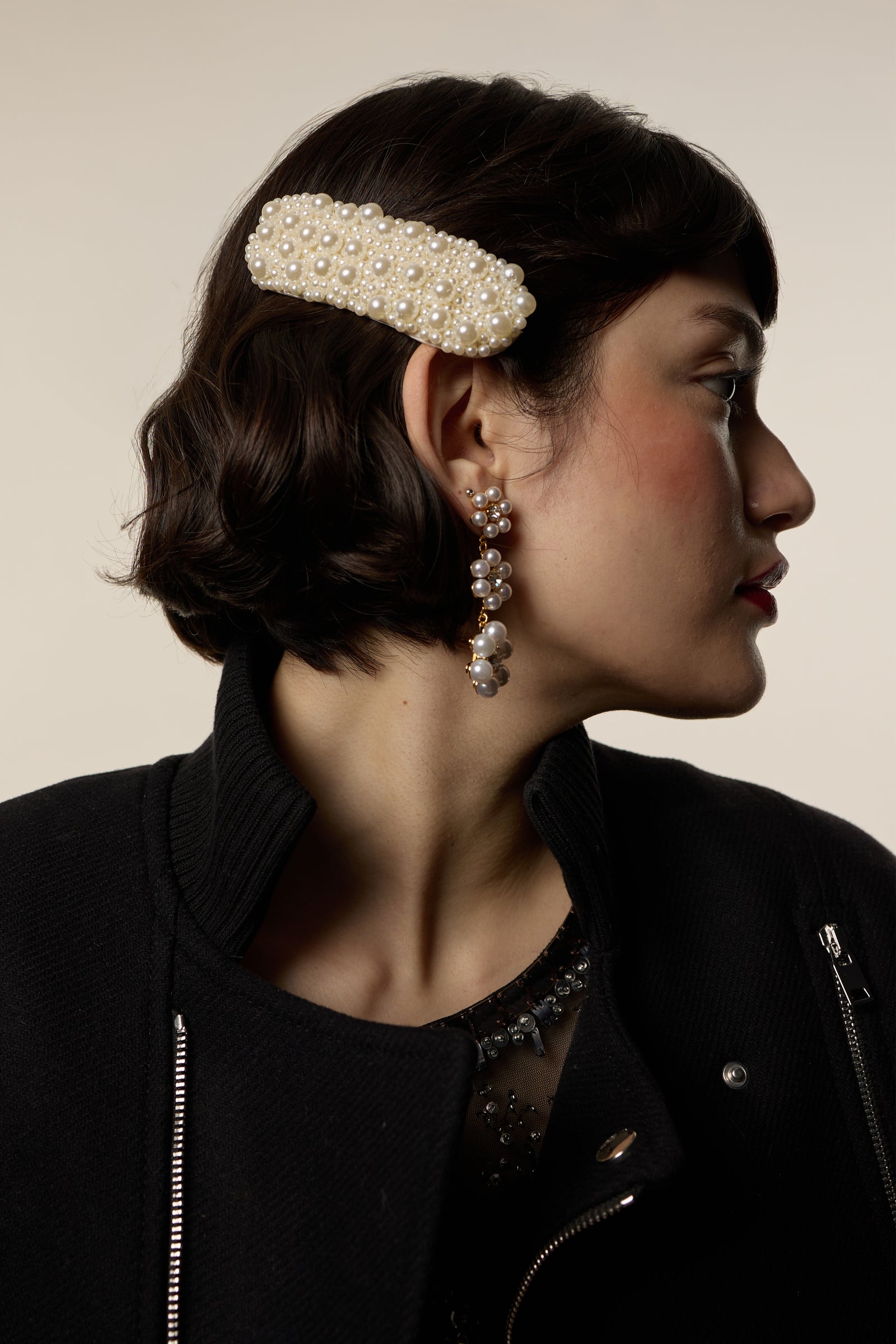 送料関税込【LELET NY】ハンナパールスナップクリップセット Hannah Pearl Snap Clip Set of 2 | LELET NY
