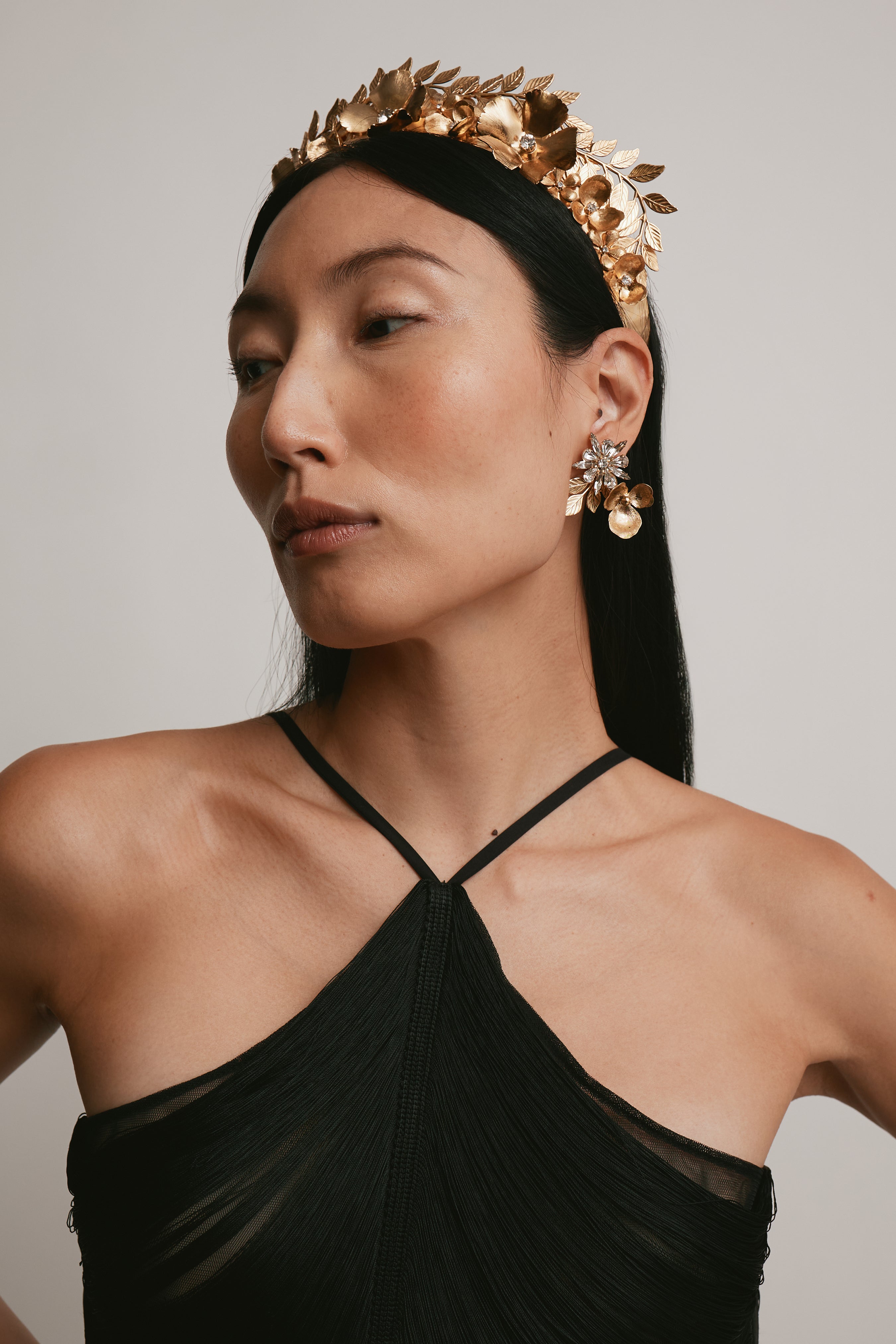 Stella Crystal Floral Earrings