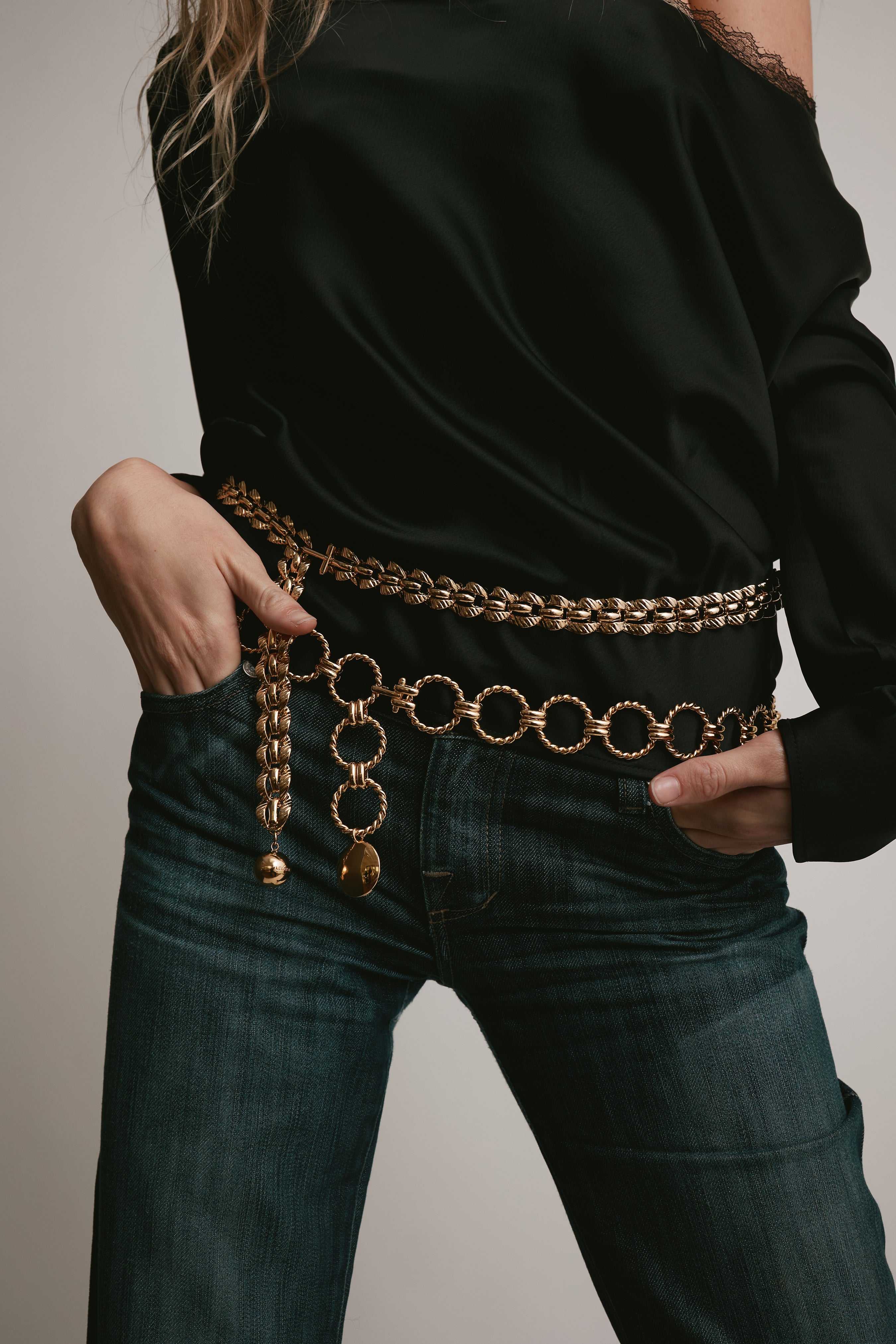 Kendra Metal Chain Belt