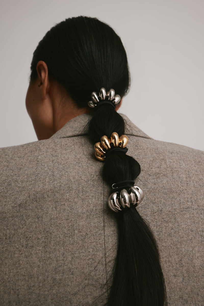 Glossy Dome Beaded Elastic