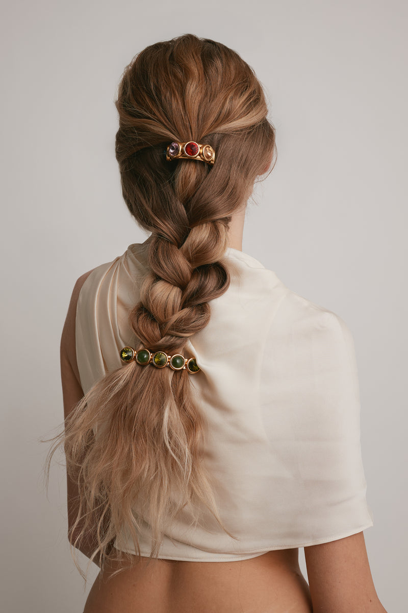 Clare Crystal and Stone Barrette