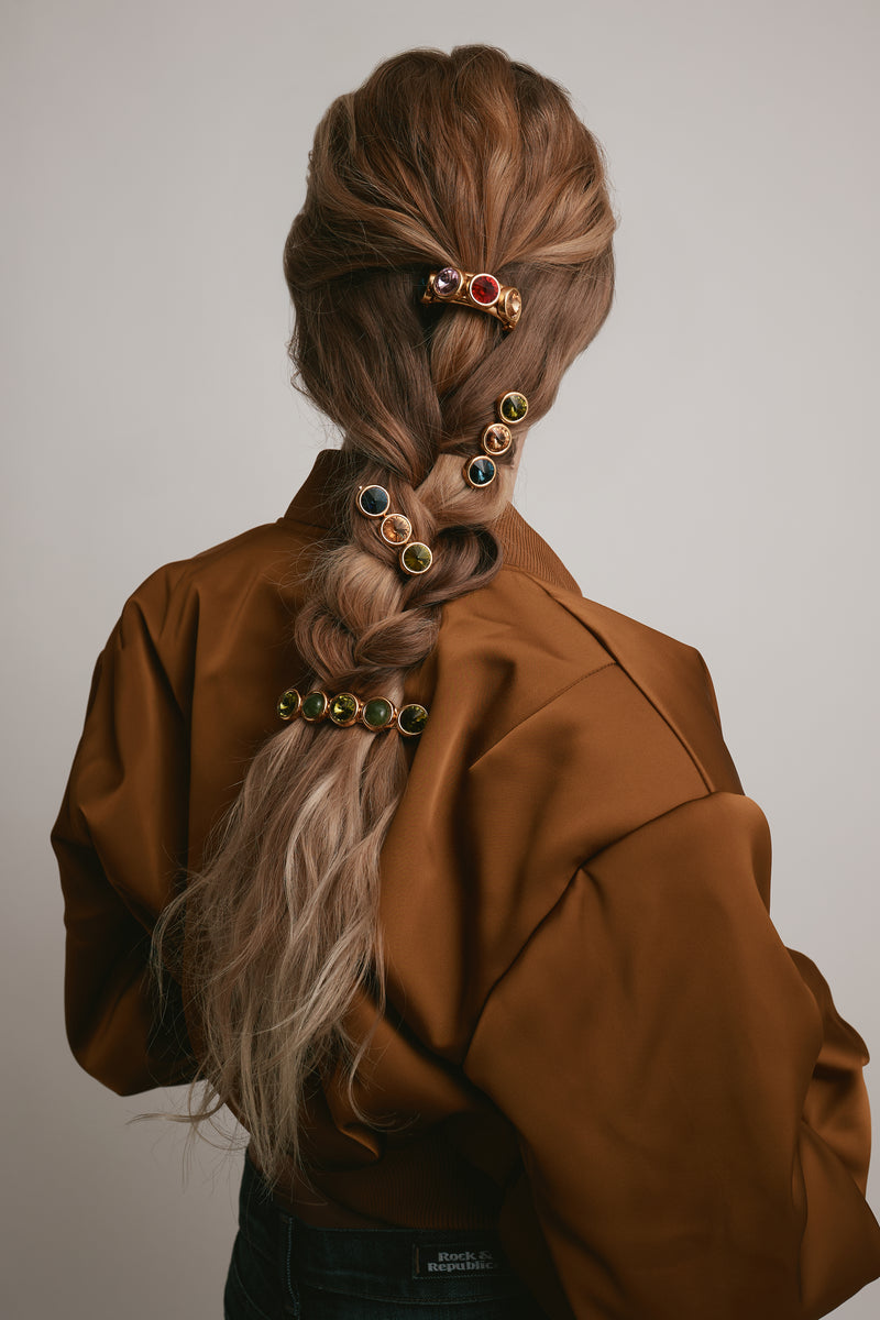 Clare Crystal and Stone Barrette