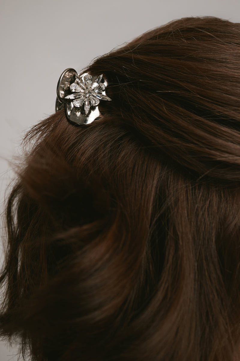 Stella Crystal Floral Mini Claw Clip