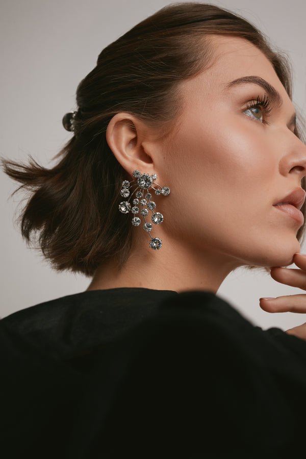 Briar Crystal Statement Earrings