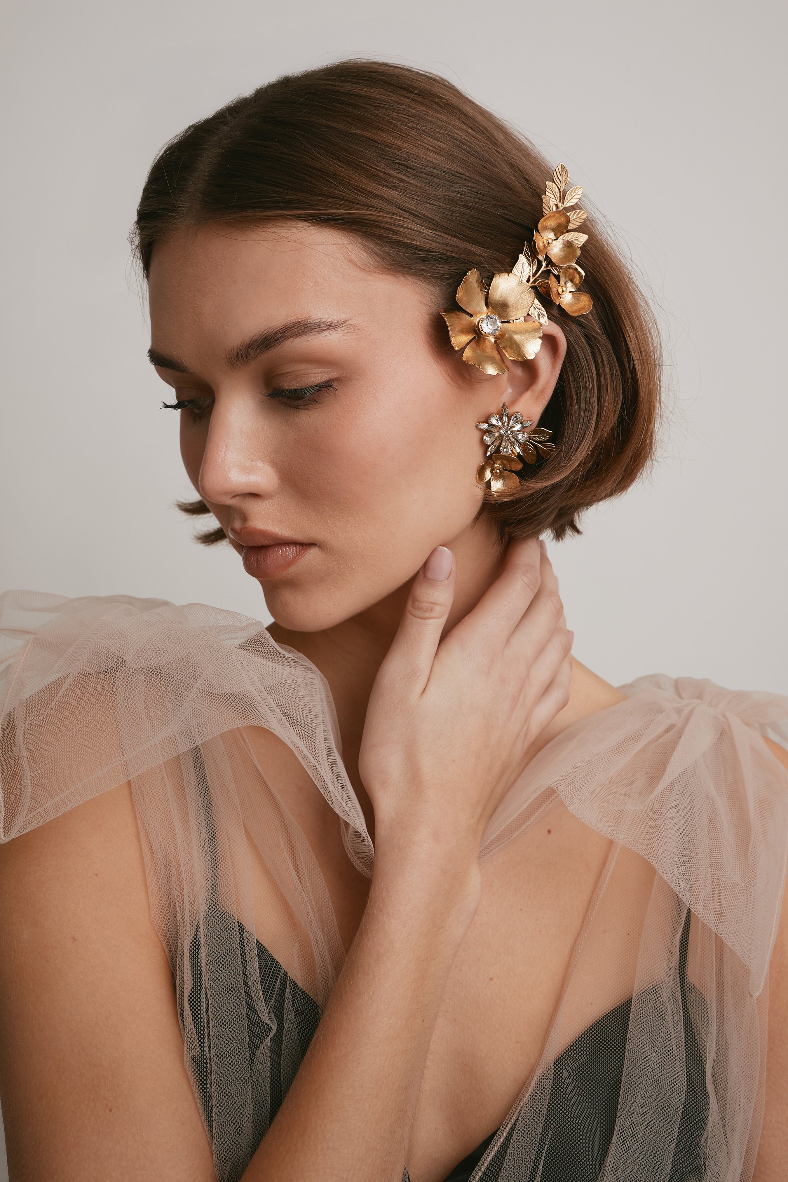 Ivy Crystal Bobbi Pin Set of 2 | LELET NY