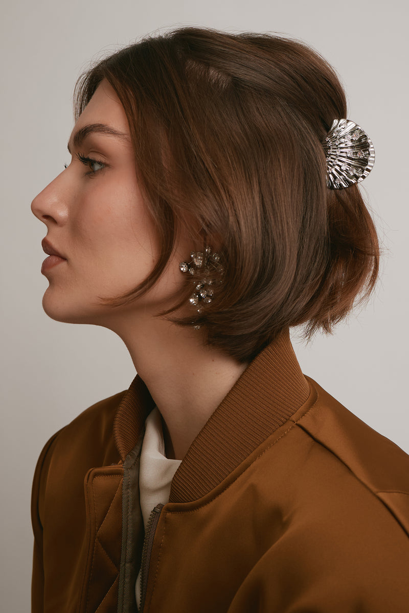 Crystal Shell Mini Claw Clip