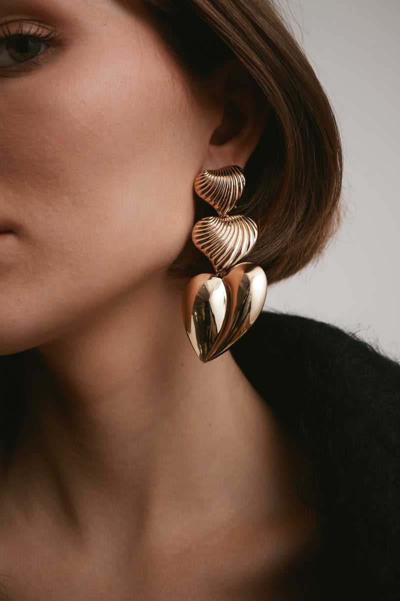 Juliette Heart Drop Earrings