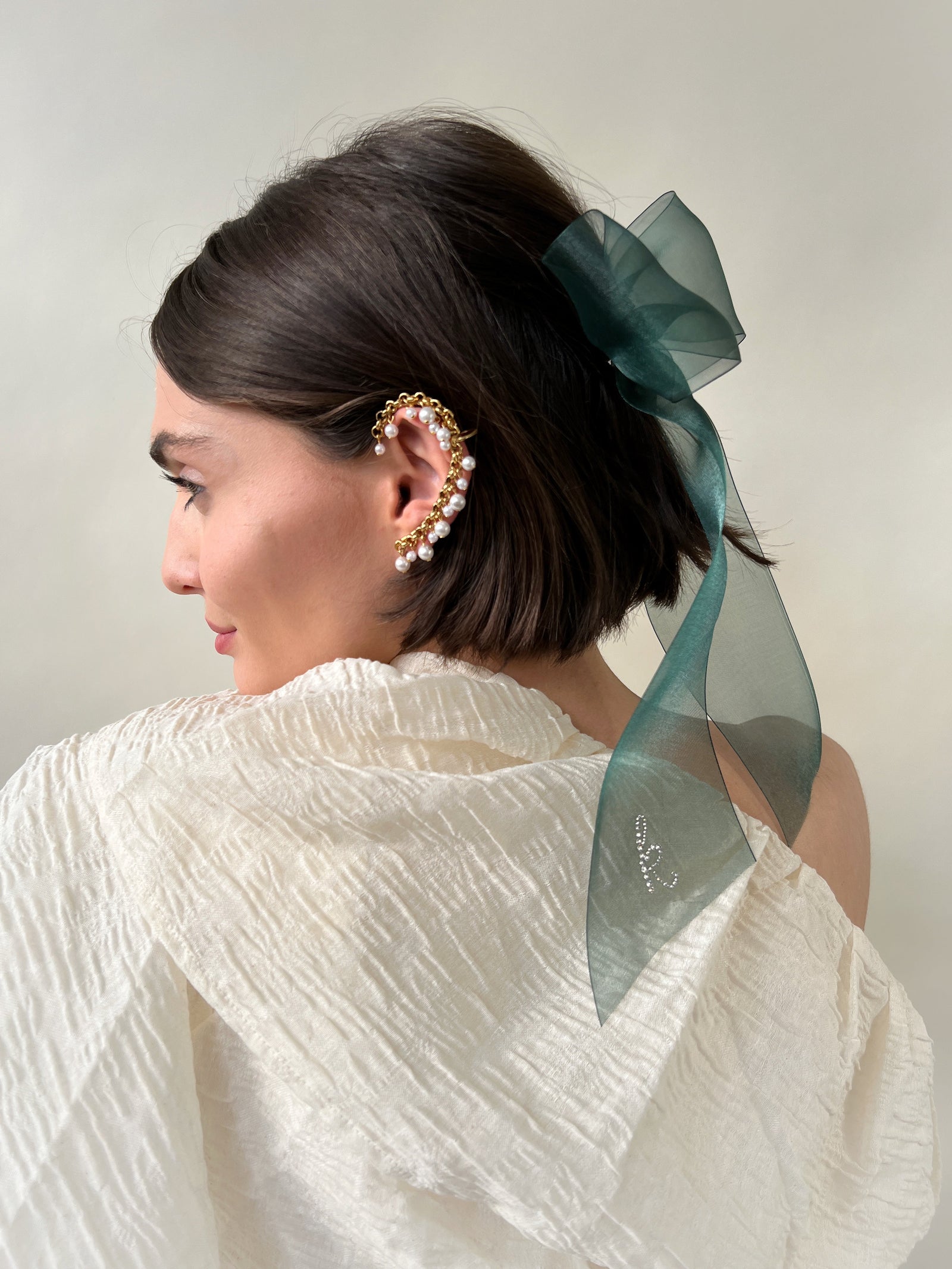 Vintage Pearl Ear Cuff | LELET NY