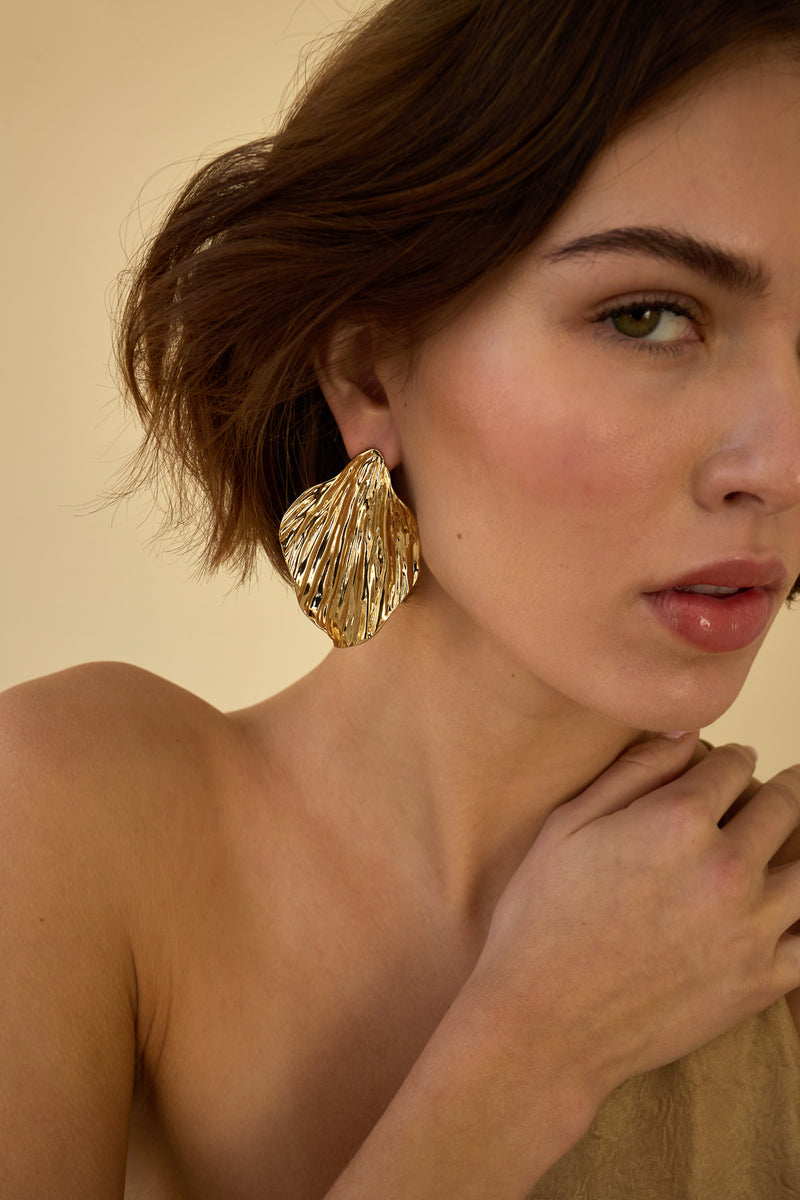 Maya Petal Statement Earrings