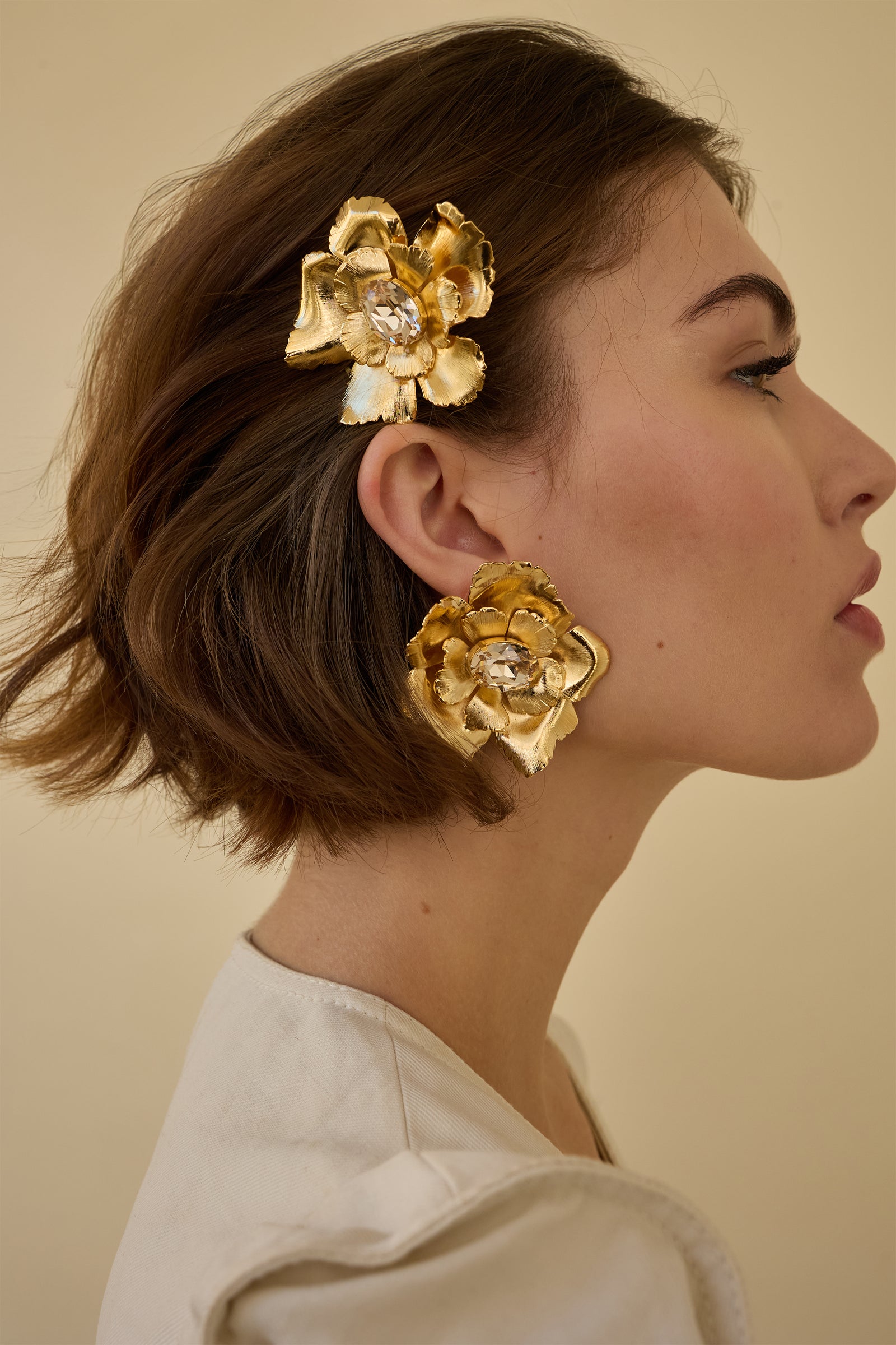 Jasmine Floral Crystal Comb | LELET NY