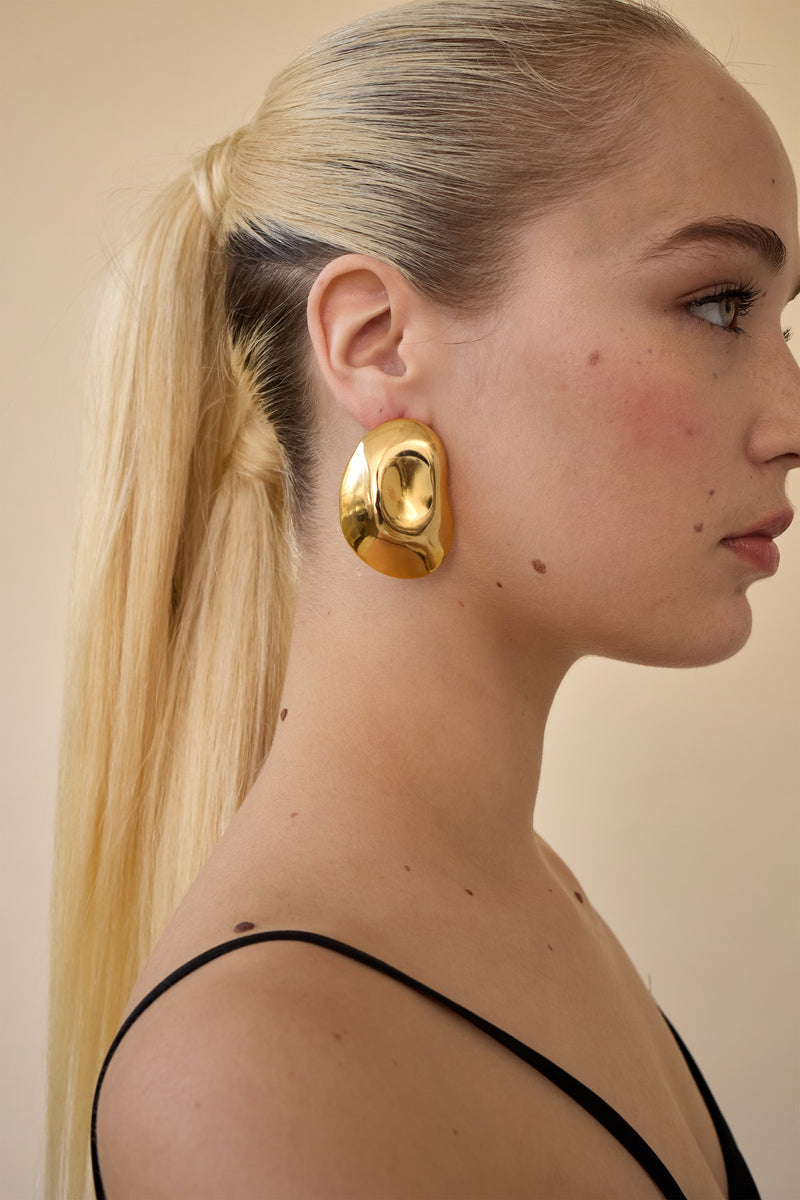 Zoe Button Earrings