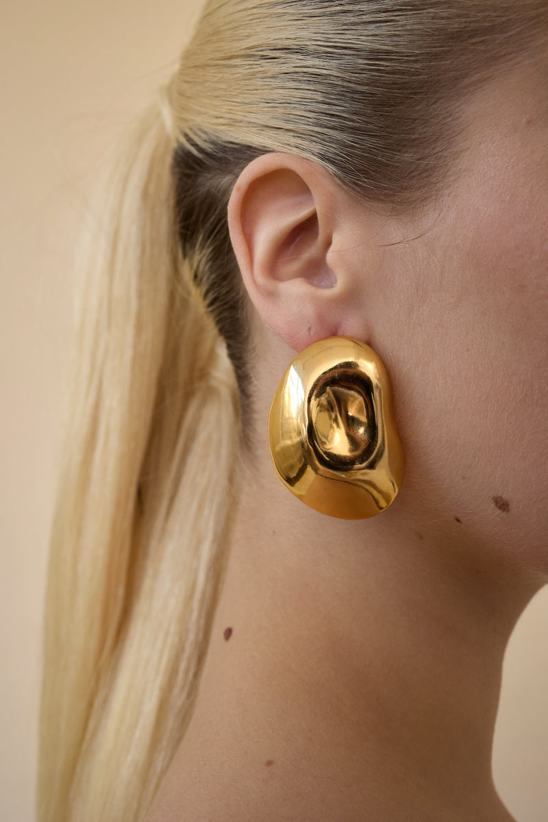 Zoe Button Earrings