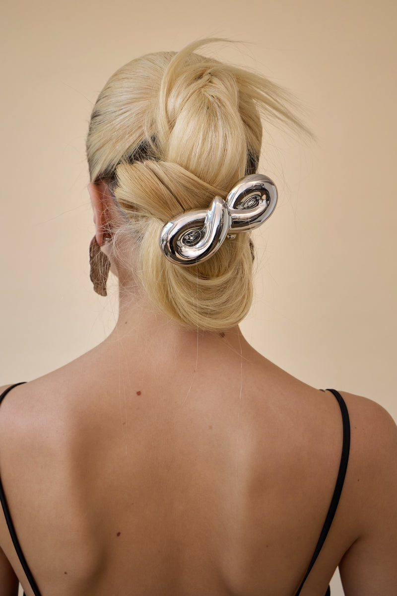 Glossy Mega Loop French Barrette