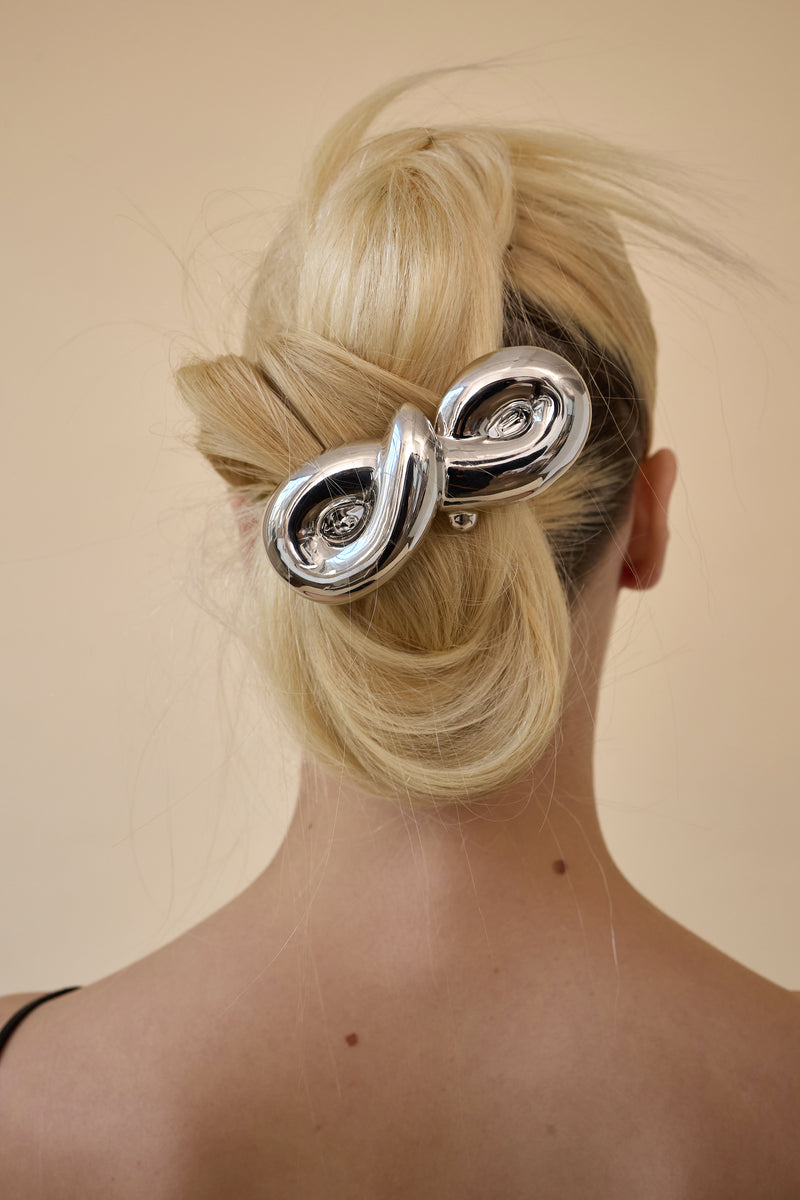 Glossy Mega Loop French Barrette