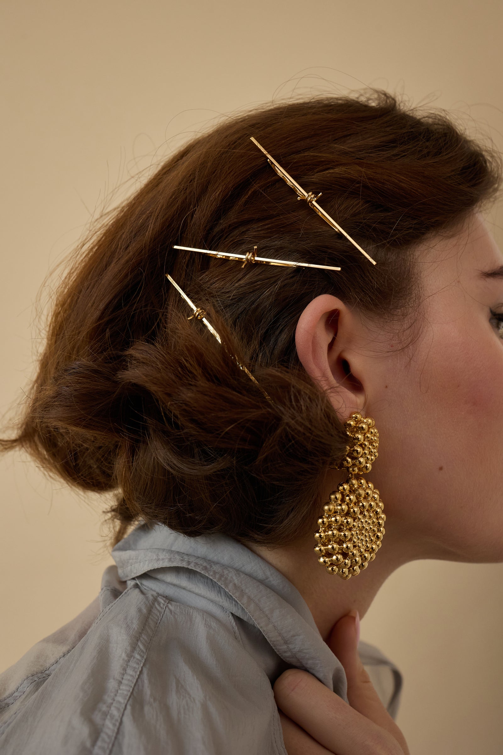 LELET NY ヘアーアクセサリー ピン かんざし ノット 結び目 LELET NY ヘアーアクセサリー ピン かんざし ノット 結び目