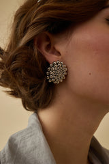 Zoe Ballchain Button Earrings