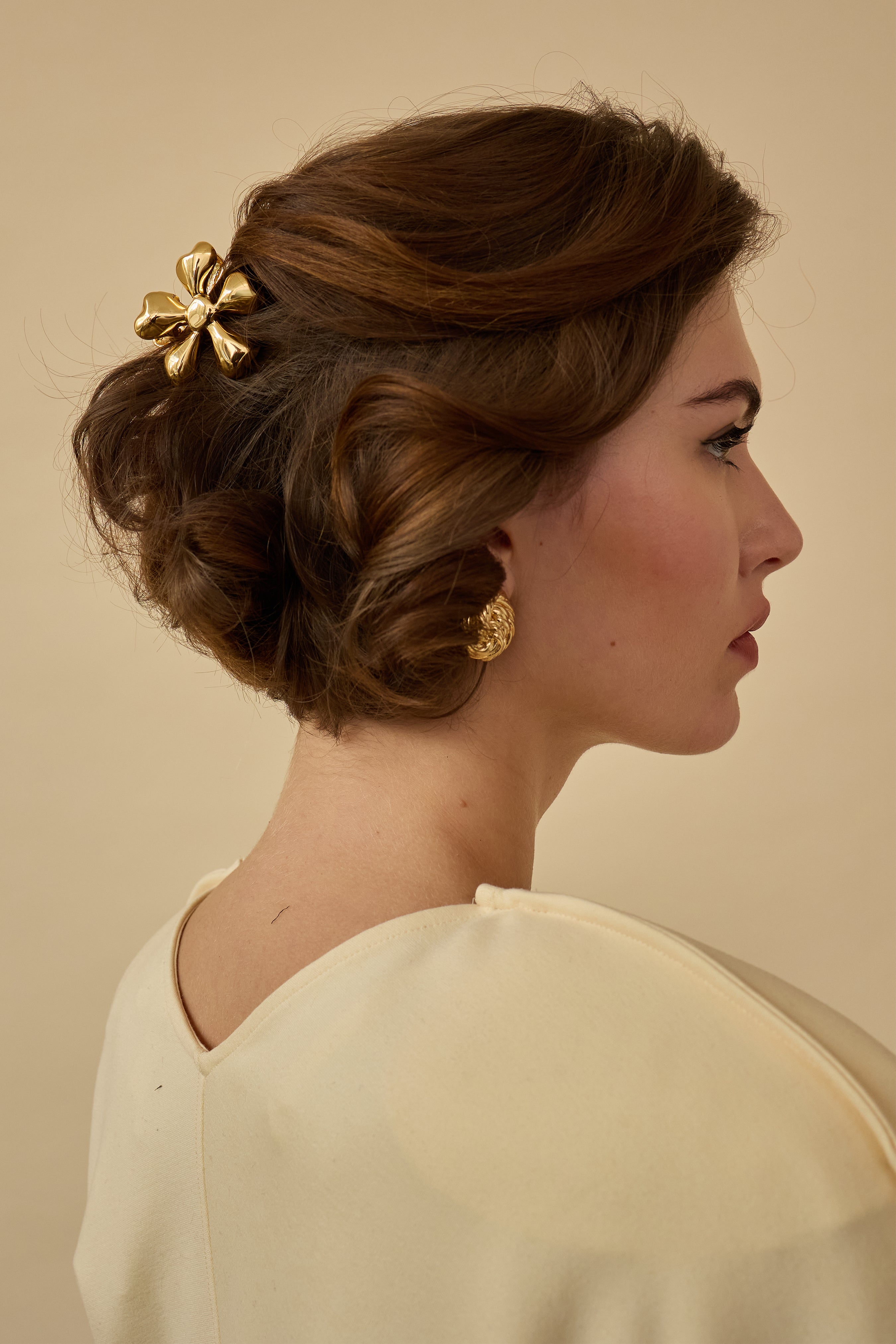 Glossy Daisy Mini Claw Clip | LELET NY