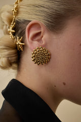 Zoe Ballchain Button Earrings