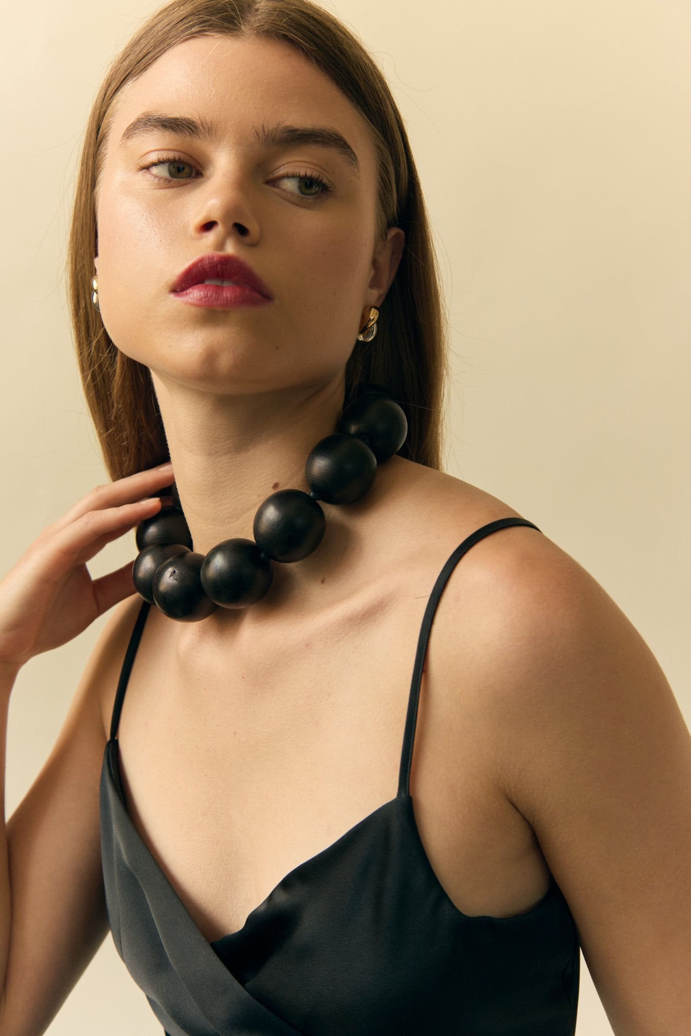Arlo Oversized Wood Necklace