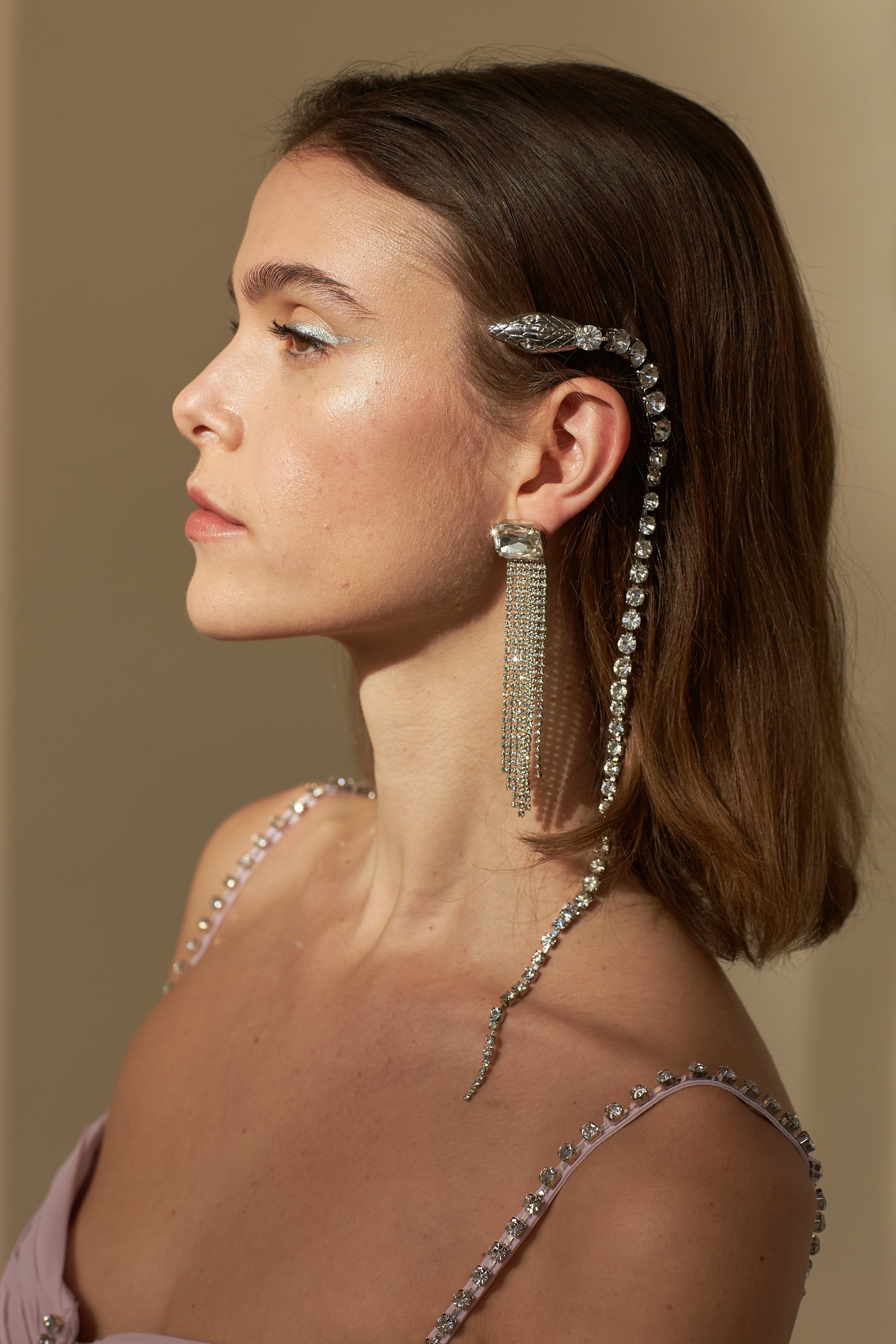 Serpent Crystal Spine Clip | LELET NY