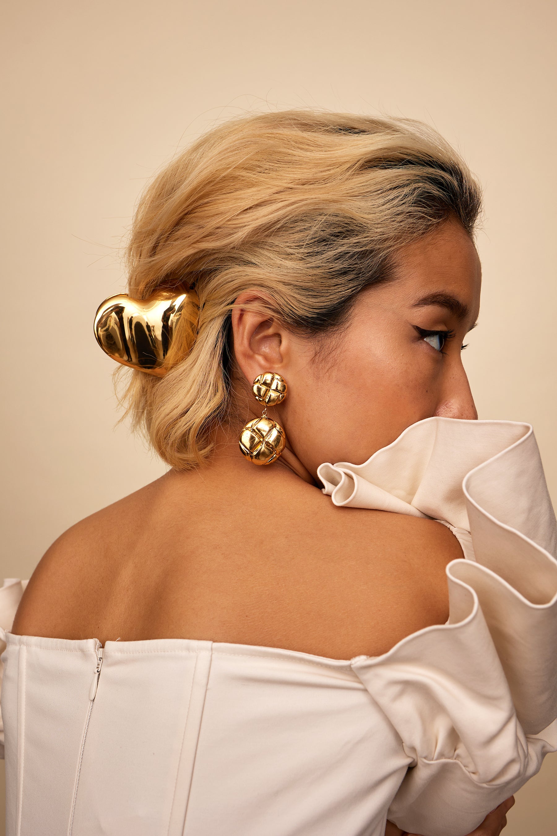 Gigi Heart Metal Mega Claw Clip | LELET NY