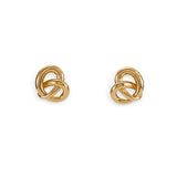 Glossy Knot Stud Earrings