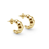 Glossy Croissant Hoop Earrings