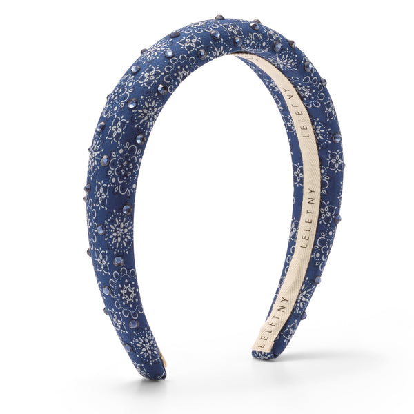 Paisley Crystal Padded Headband