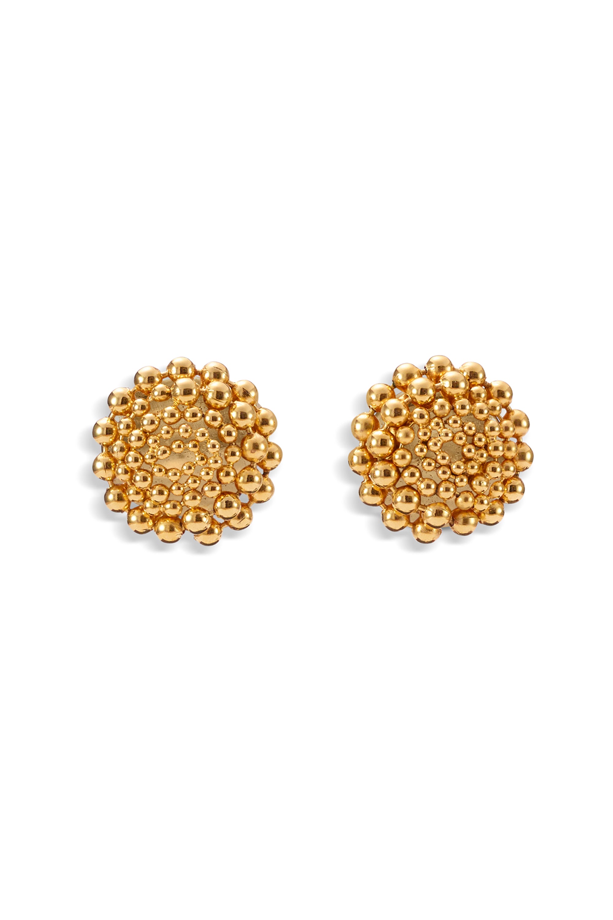 Zoe Ballchain Button Earrings