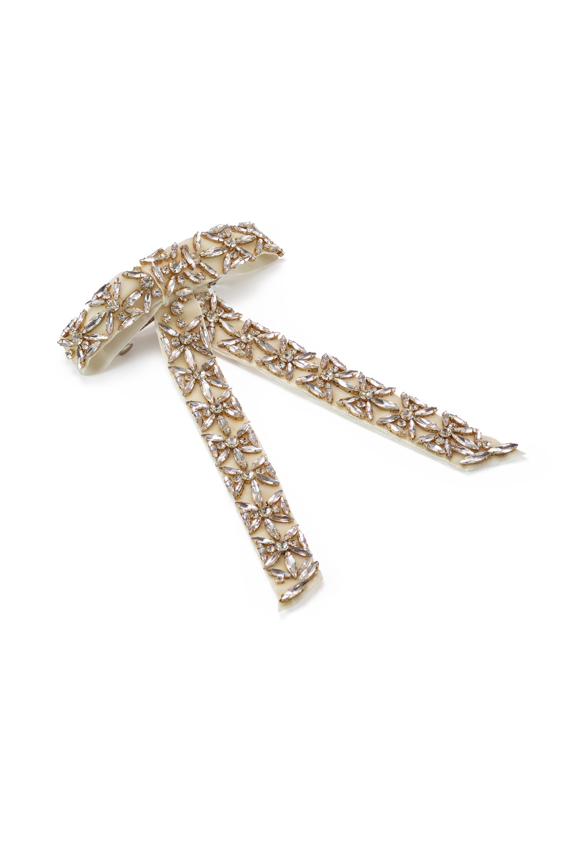 Avril Crystal Velvet Bow