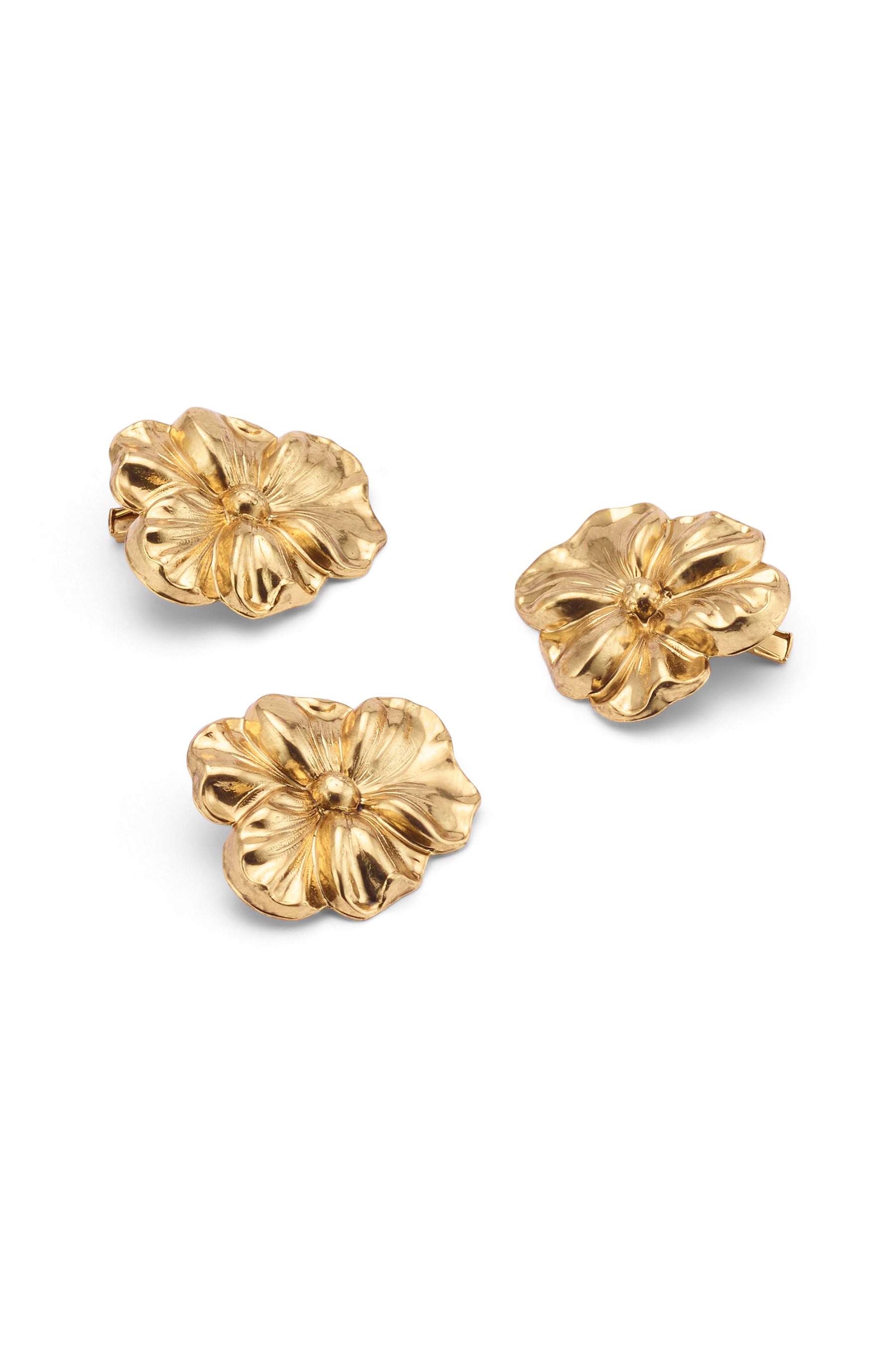 Delphine Floral Clip Set of 3