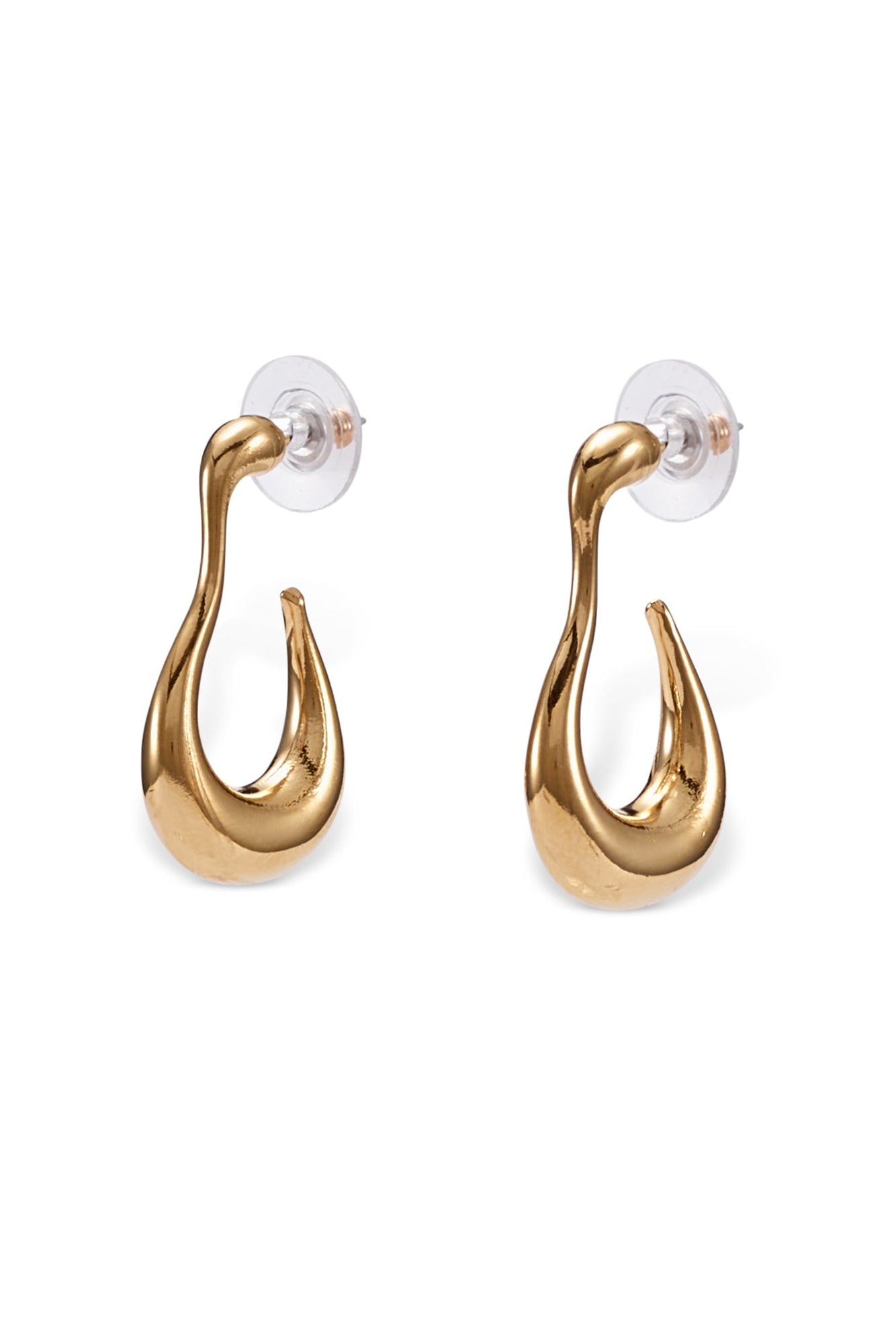 Glossy Drip Hoop Earrings