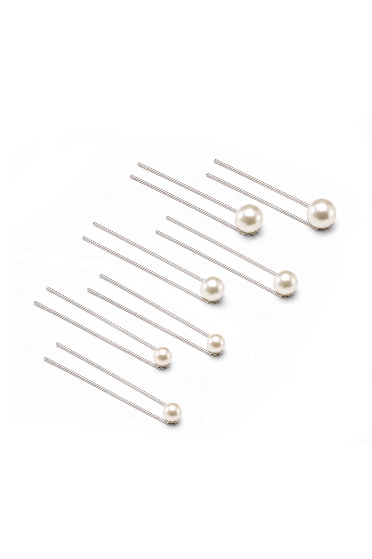 Pearl Hair U Pin Set of 7