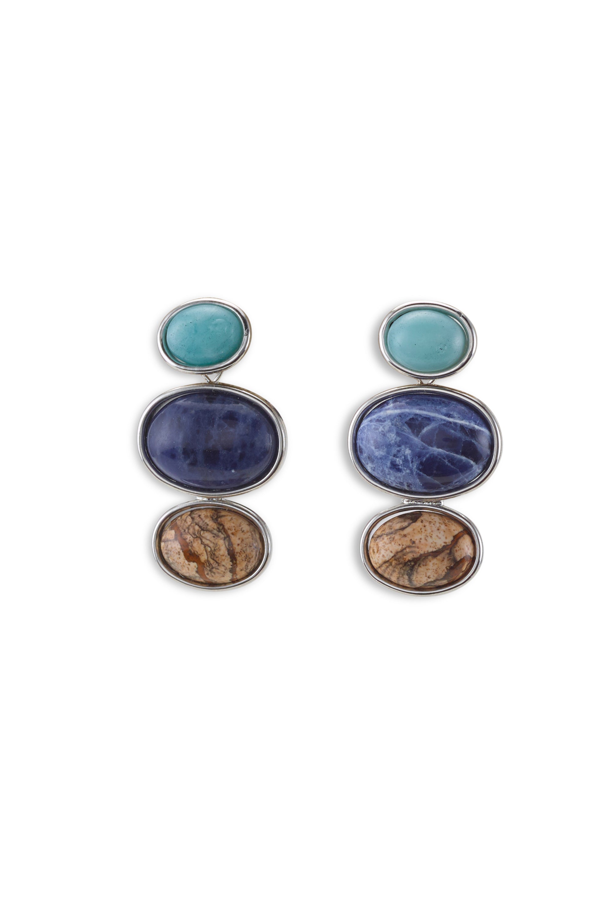 Vega Stone Linear Earrings